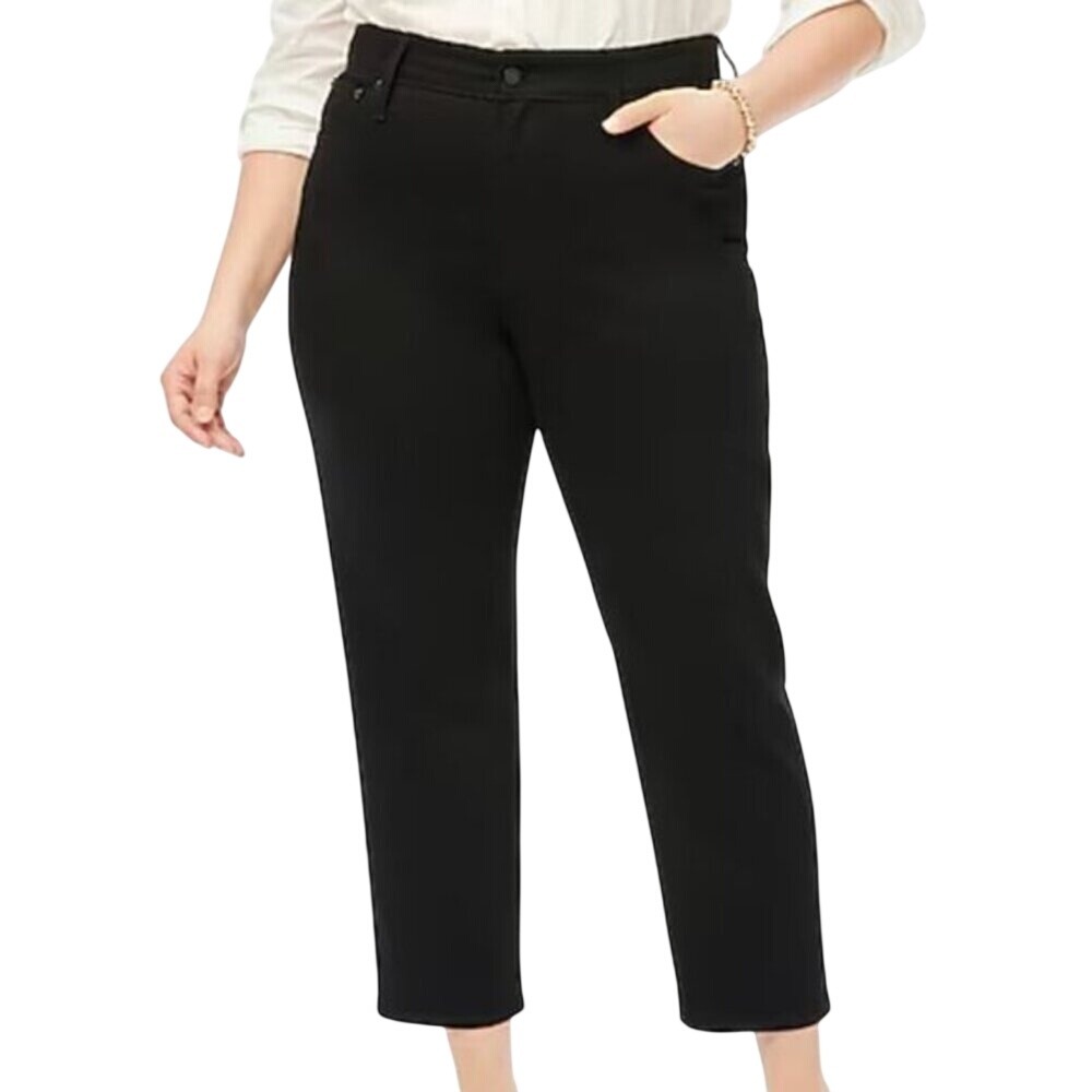J. Crew Factory Curvy essential straight black jean in all-day stretch NWT